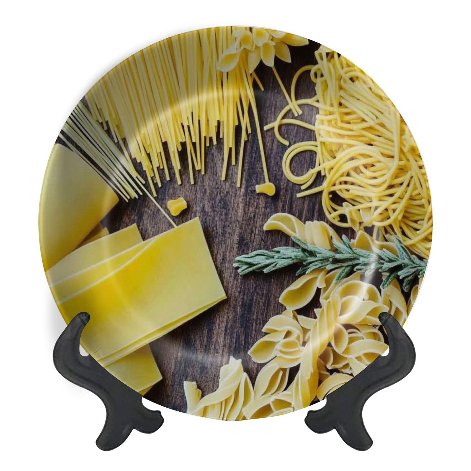 Decorative Plates for Display Variety types shapes Italian pasta Gift Plates Ceramic Collections Plates Hanging Artwork for Living Dining Room Kitchen Souvenir
