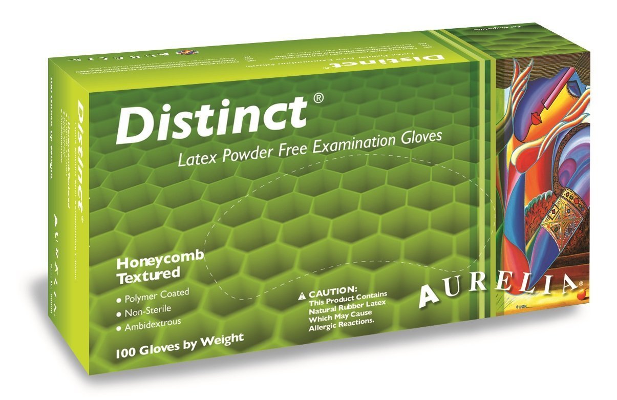 aureliaNitrile Powder-Free Exam Gloves, Blue (Pack of 100) x Small 92895 100