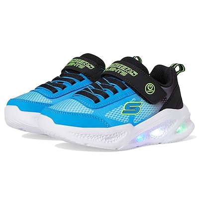 SKECHERS KIDS Skechers Meteor Lights Krendox 401495L (Little Kid/Big Kid) Boys Shoes Black/Blue