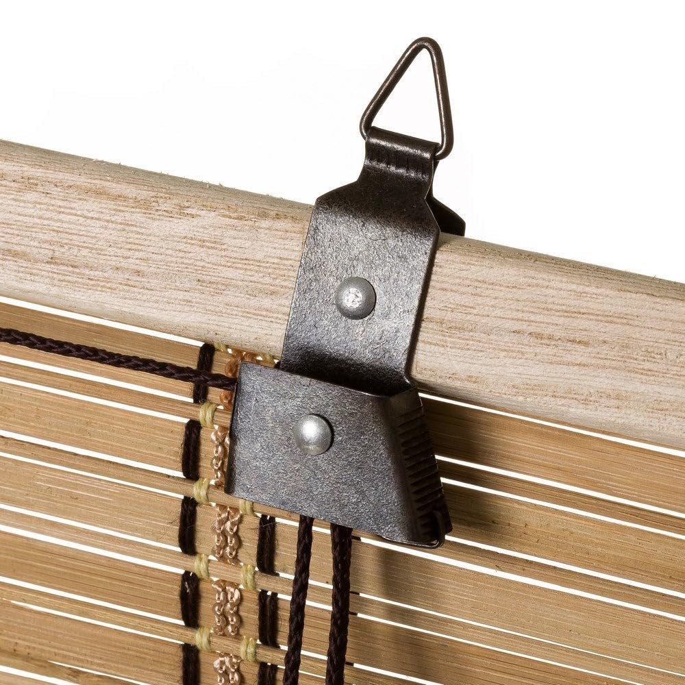 Estor Enrollable de láminas de bambú Color Natural de 160 x 180 cm | Persiana de estilo rústico para dar sombra, protección solar y escurecer puertas o ventanas
