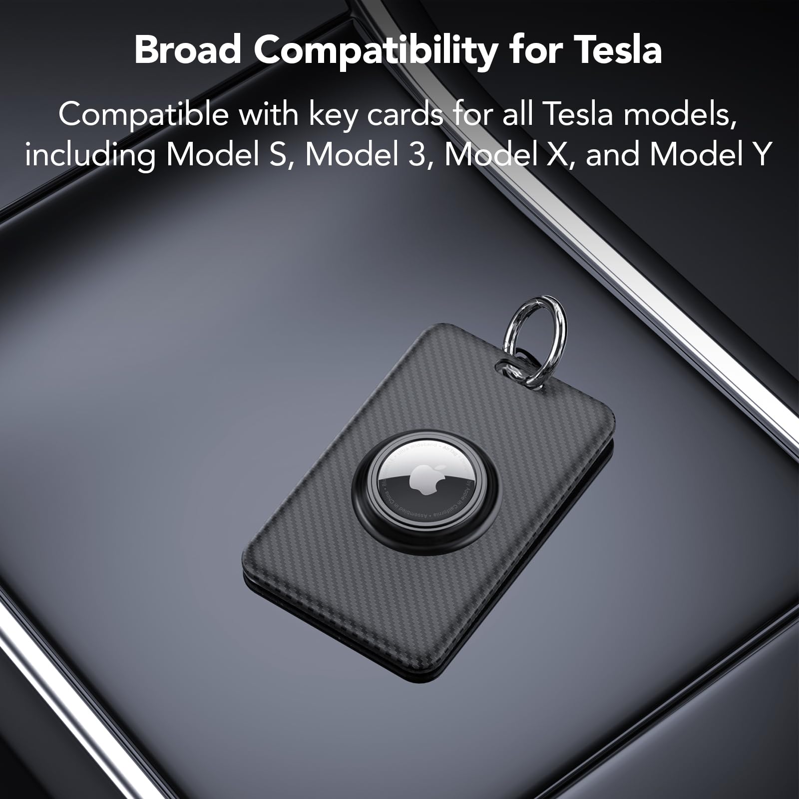 Custodia In Silicone Per Tesla Keycard Con Alloggiamento AirTag – Protezione Antigraffio – Confezione Da 2
