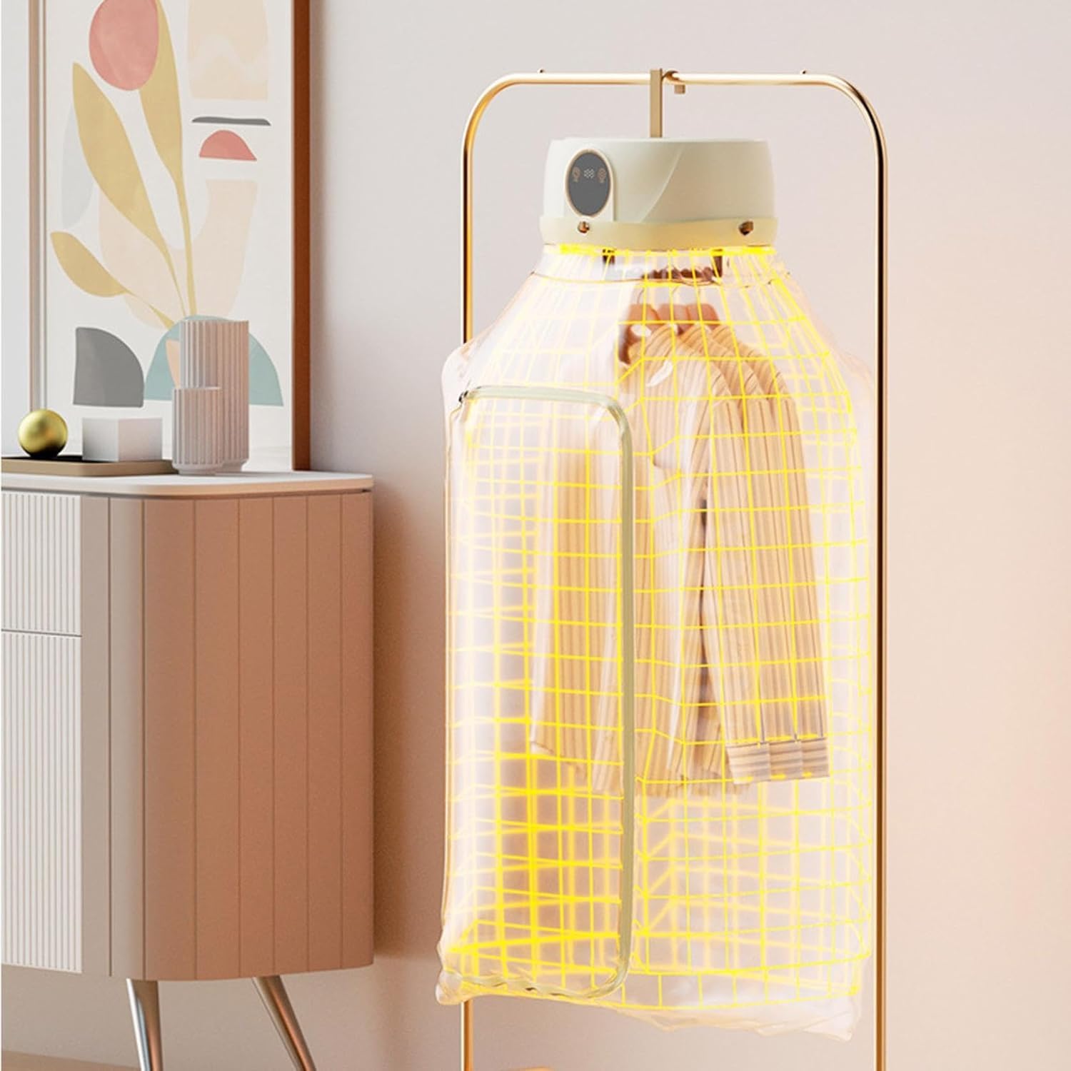 VZXATYOP Secadora De Ropa Portátil Manos Libres Con Plancha Automática Mejorada Y Control Remoto For Hogar Apartamento O Viajes Incluye Manual De Usuario