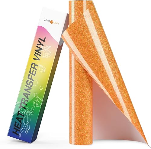 Miniatura 19 de HTVRONT Rollos de Vinilo HTV de Transferencia de Calor - 12" x 8ft Vinilo HTV para Camisas, Vinilo para Planchar para Todas las Máquinas de Corte