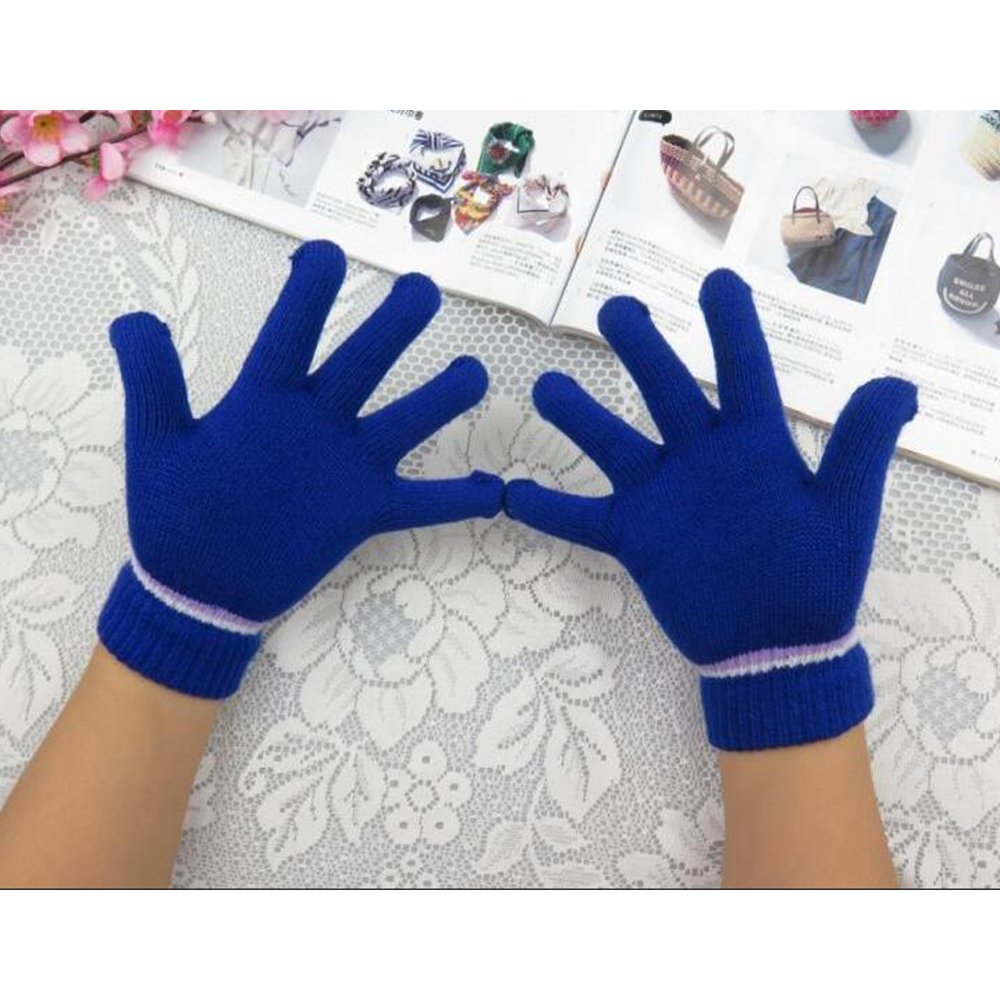 Guantes para niña, color gris, talla única