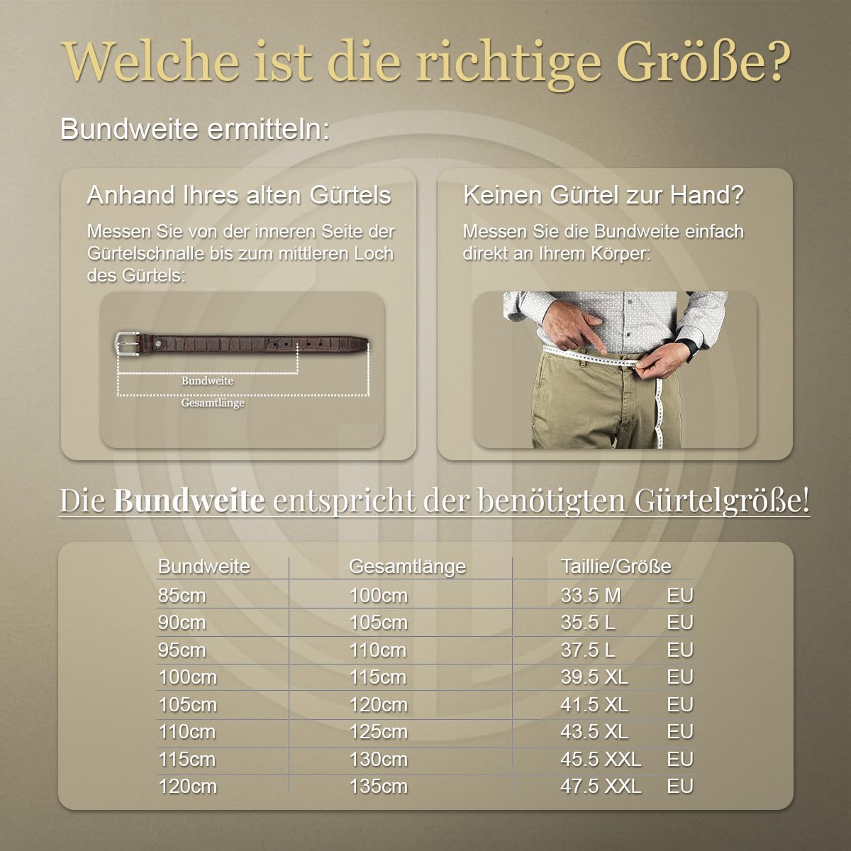 LINDENMANN Męski pasek ze skóry bydlęcej czarny Made in Germany