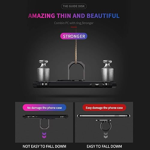 Miniatura 7 de ULAK Funda compatible con iPod Touch 765 con 2 protectores de pantalla HD, híbrida resistente a prueba de golpes con soporte integrado para iPod