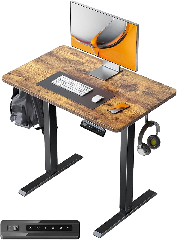 FEZIBO 電動昇降デスク(一枚板/幅80cm)