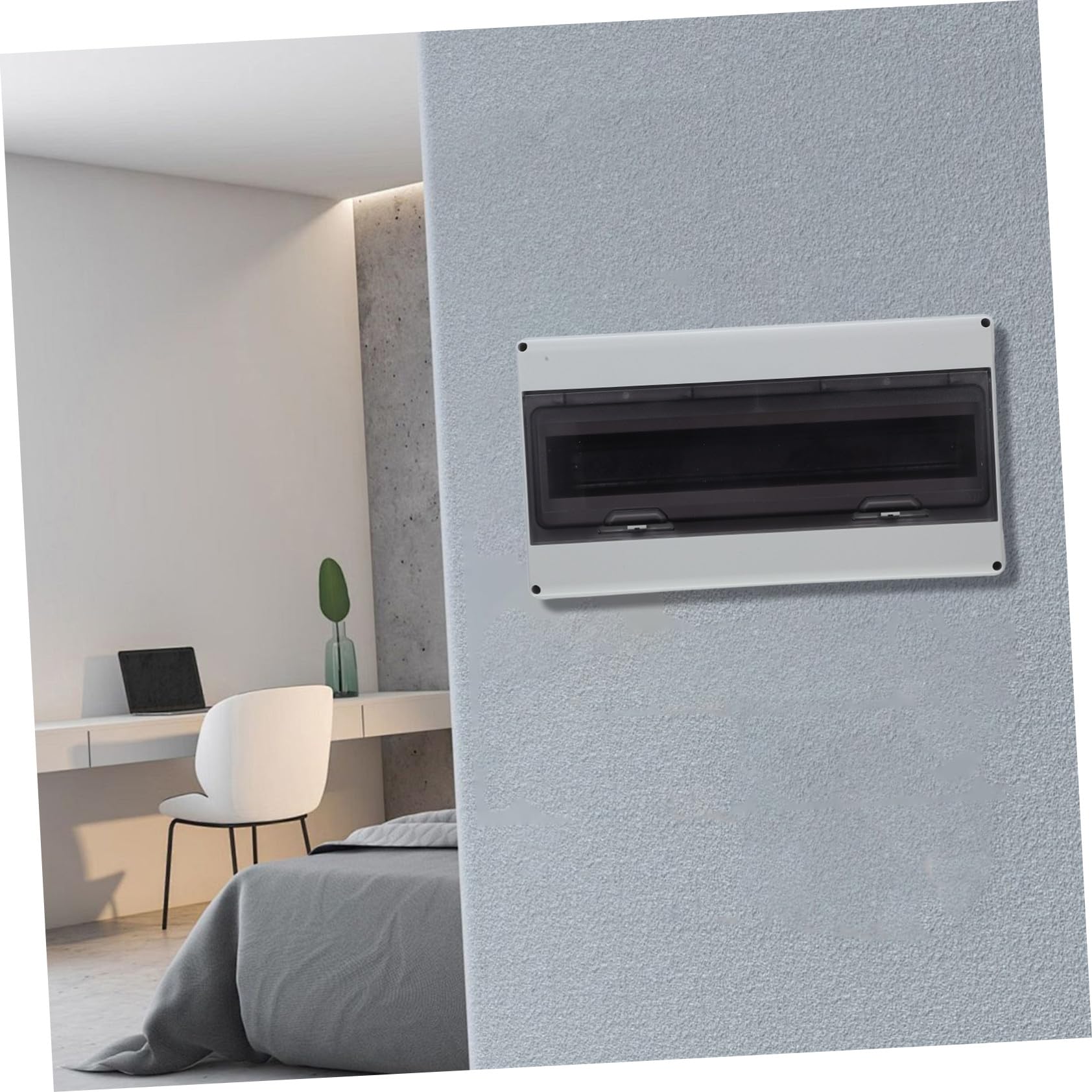 GALPADA Wasserdichter Aufputz verteilerkasten mit Transparentem Fenster Schutzgehäuse Standard Hutschiene für Hochleistungs stromverteilung Outdoor und Industrieeinsatz