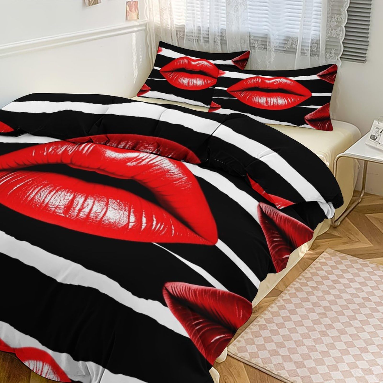 Couette pour grand lit style baiser élégant pour sublimer votre chambre d'hôtel