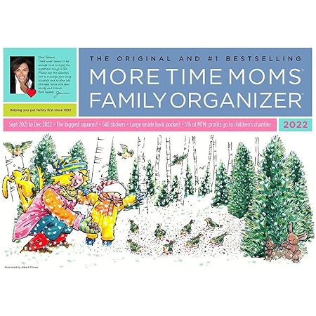 Amazon.com: More Time Moms 2022 Family Organizer Wall Calendar (September 2021 To December 2022) - Organization System For Busy Families - With Stickers For Chores, Rewards, Appointments, And Reminders : Musical Instruments