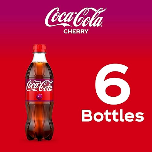 Miniatura 6 de Coca-Cola Refresco de cereza de Coca-Cola, 16.9 onzas líquidas, paquete de 6