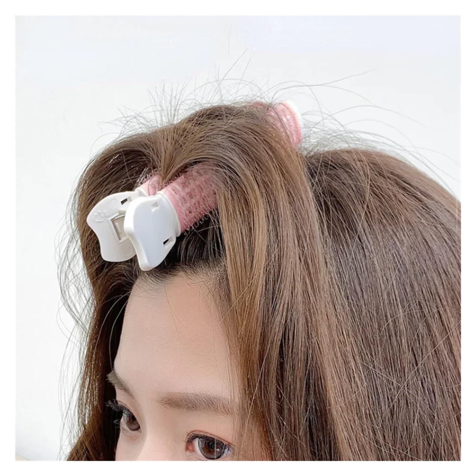 Lot de 2 pinces à cheveux paresseuses - Cheveux en forme de racine - Épingles à cheveux - Rouge et rose