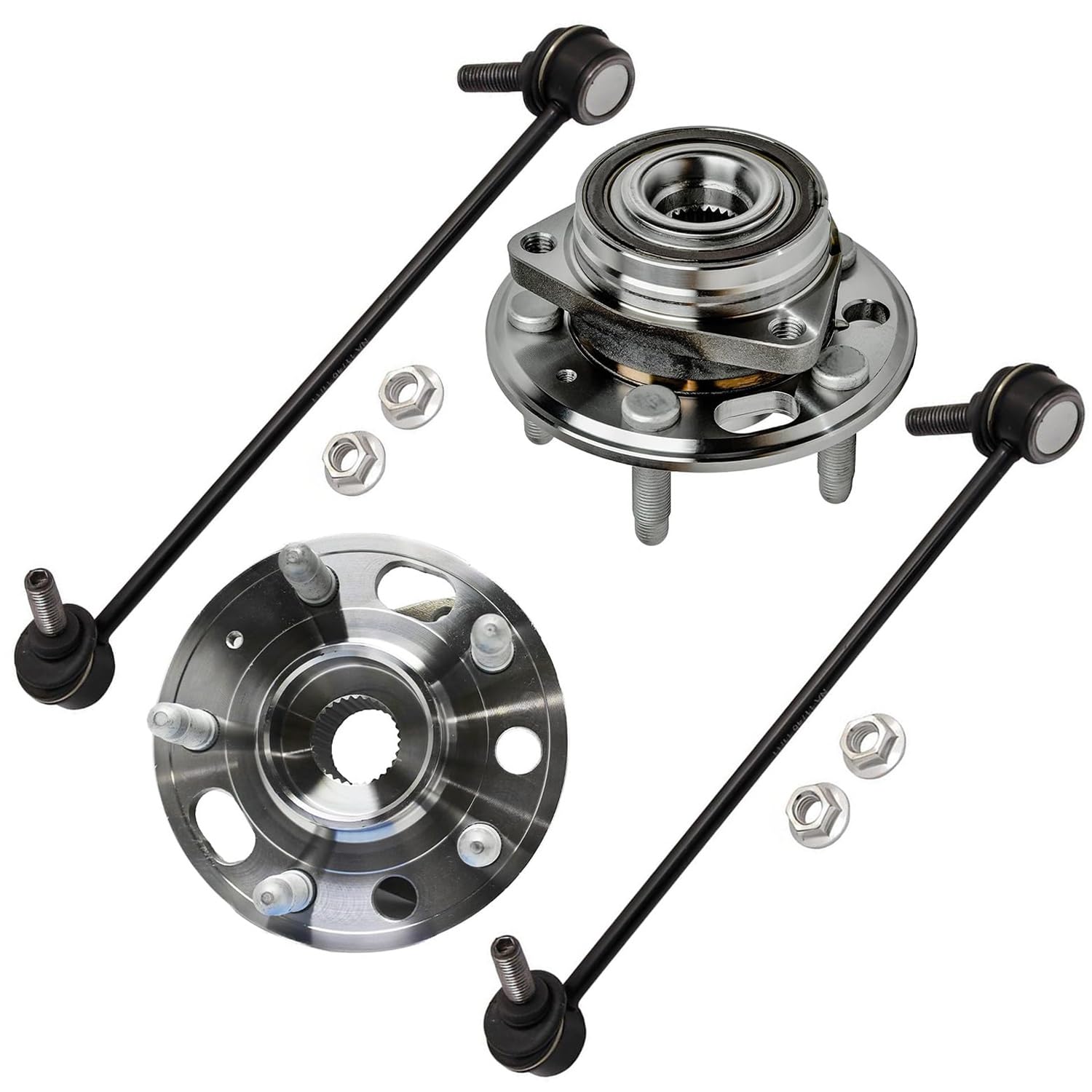Detroit Axle - Front 4pc Wheel Bearing Hubs Kit for Buick LaCrosse Regal