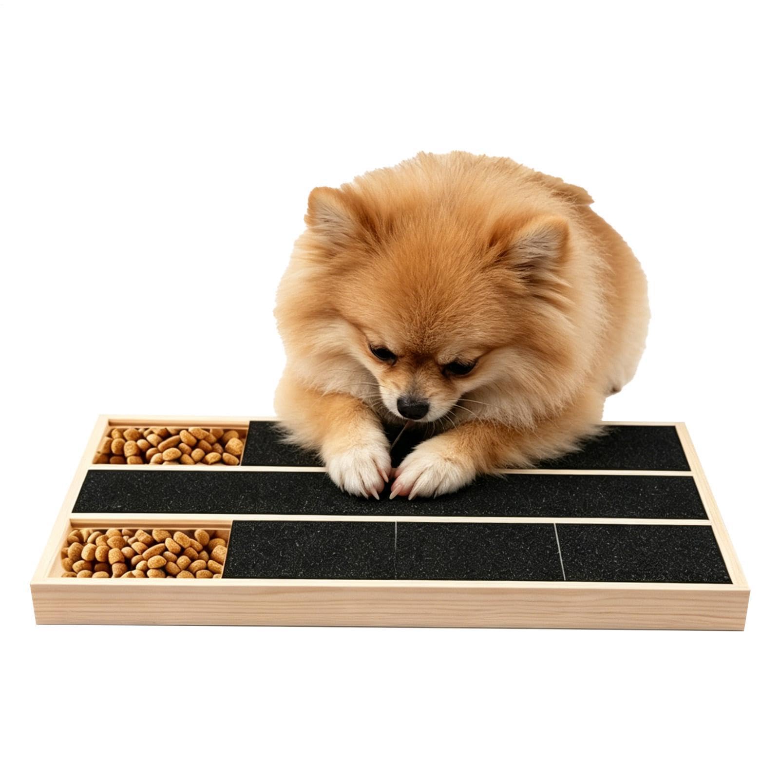 Fini la peur du coupe-ongle : planche à gratter pour chien avec boîte à friandises intégrée