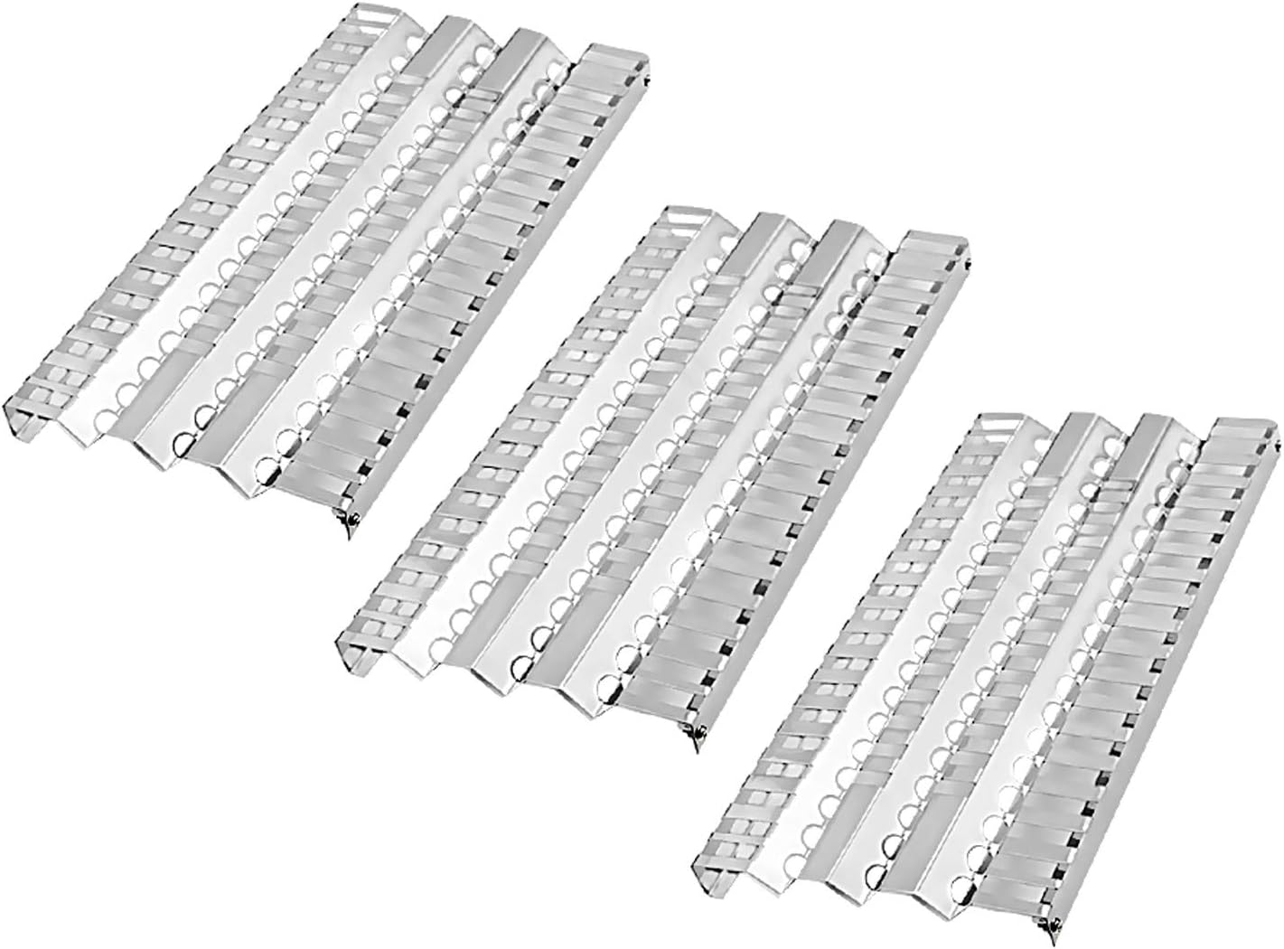 BBQ funland SH2911(3-Pack) DCS BGA27-BQRN, BGA36-BQAR, BGA48-BQARL, BGA48-BQRL, BGA48-BQRN, BGB30-BQRL, BGB30-BQRN, BGB36-BQAR & Frontgate FG27F Gas Grill Stainless Steel Heat Shield Replacement
