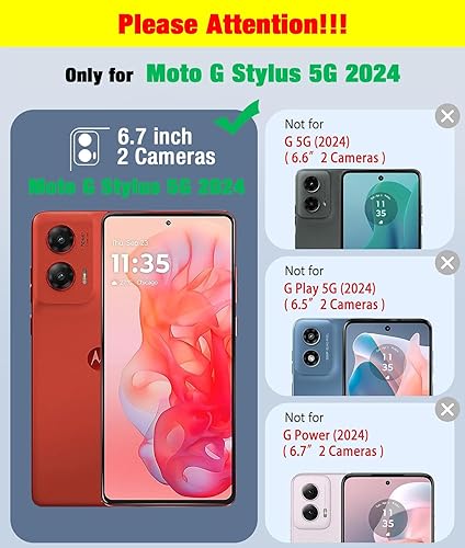 Miniatura 8 de Funda para Moto G 5G 2023 (XT 2313) no compatible con alimentaciónlápiz capacitivo protección contra caídas de grado militar de 15 pies, funda