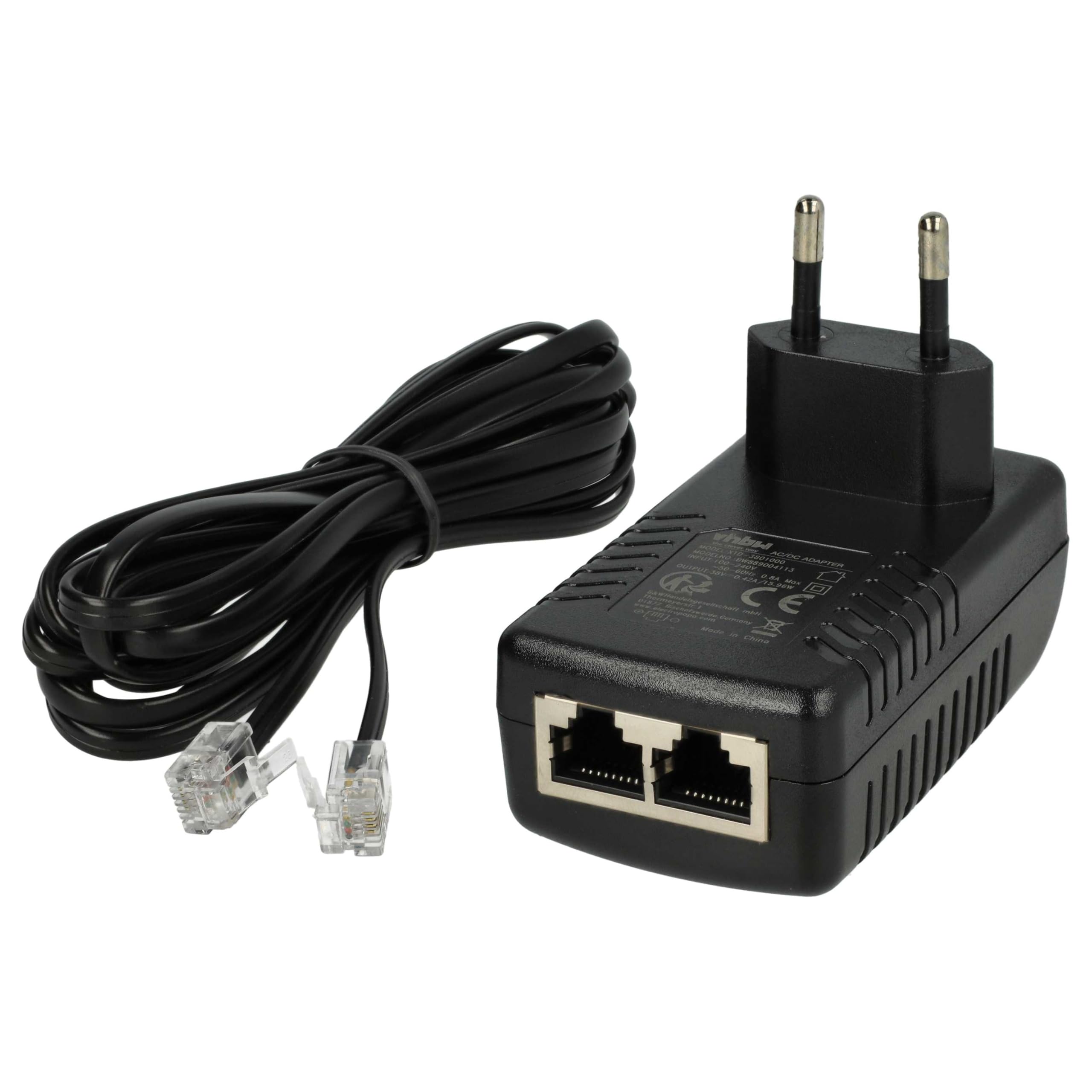 vhbw Netzteil Ersatz für Siemens TADP-19AB, S30122-K7722-S1-1, S30122-H7726-X für Festnetz-Telefon, Haustelefon - 300 cm