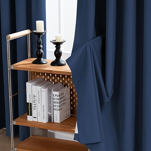Miniatura 6 de H.VERSAILTEX Cortinas Opacas de 96 Pulgadas de Largo 100% Completamente Opacas con Aislamiento Térmico Cortinas Colgantes con Bolsillo para Varilla