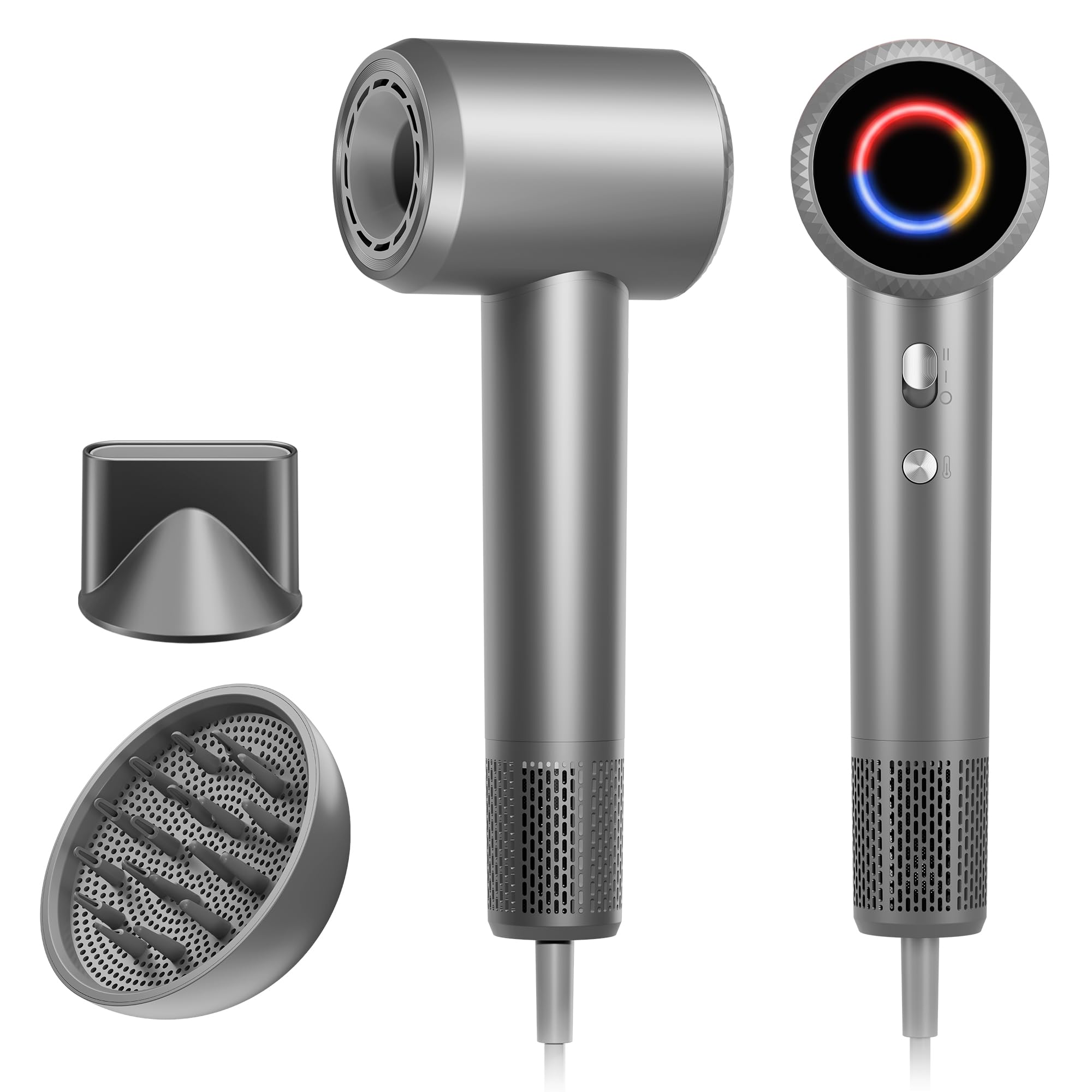Photo 1 of High-Speed Ionic Hair Dryer-Gray-1500w-150000RPM-49dB