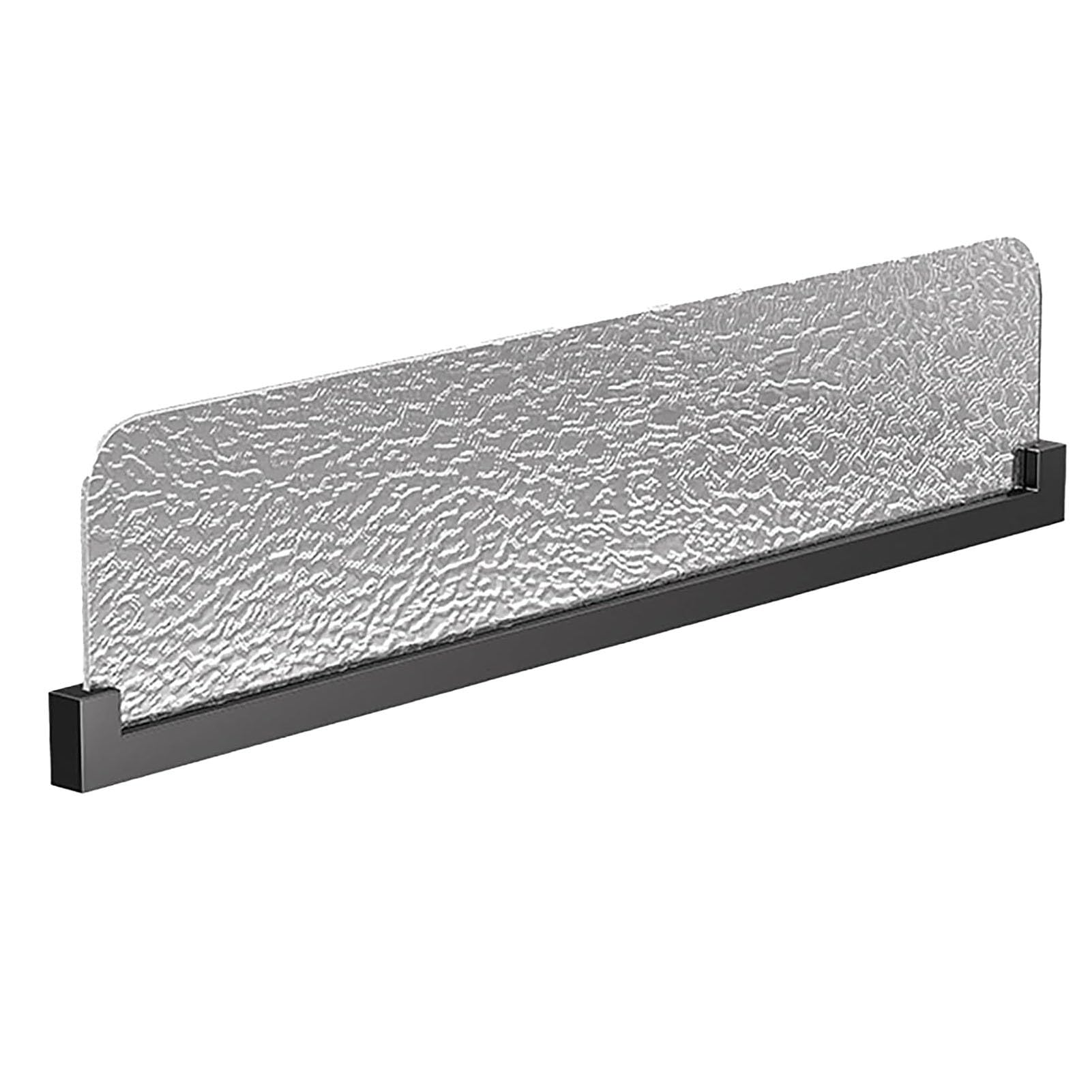 Panneau de séparation en verre et métal pour bureau et salle à manger