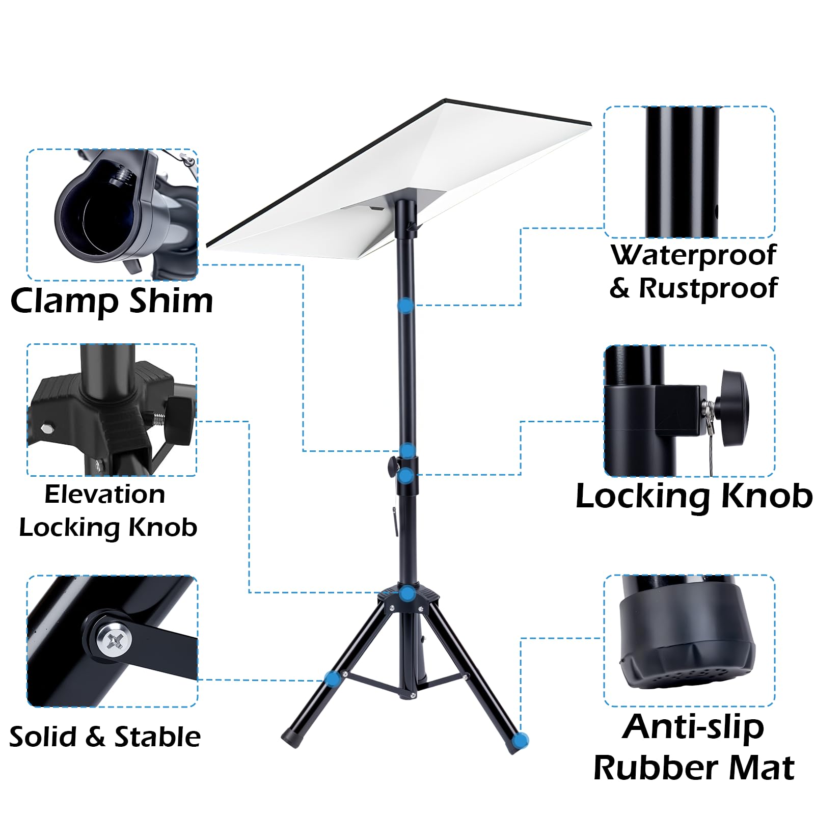 Starlink Gen 3 Tripod Stand With Adapter - Portable Mounting Kit For Satellite Dish