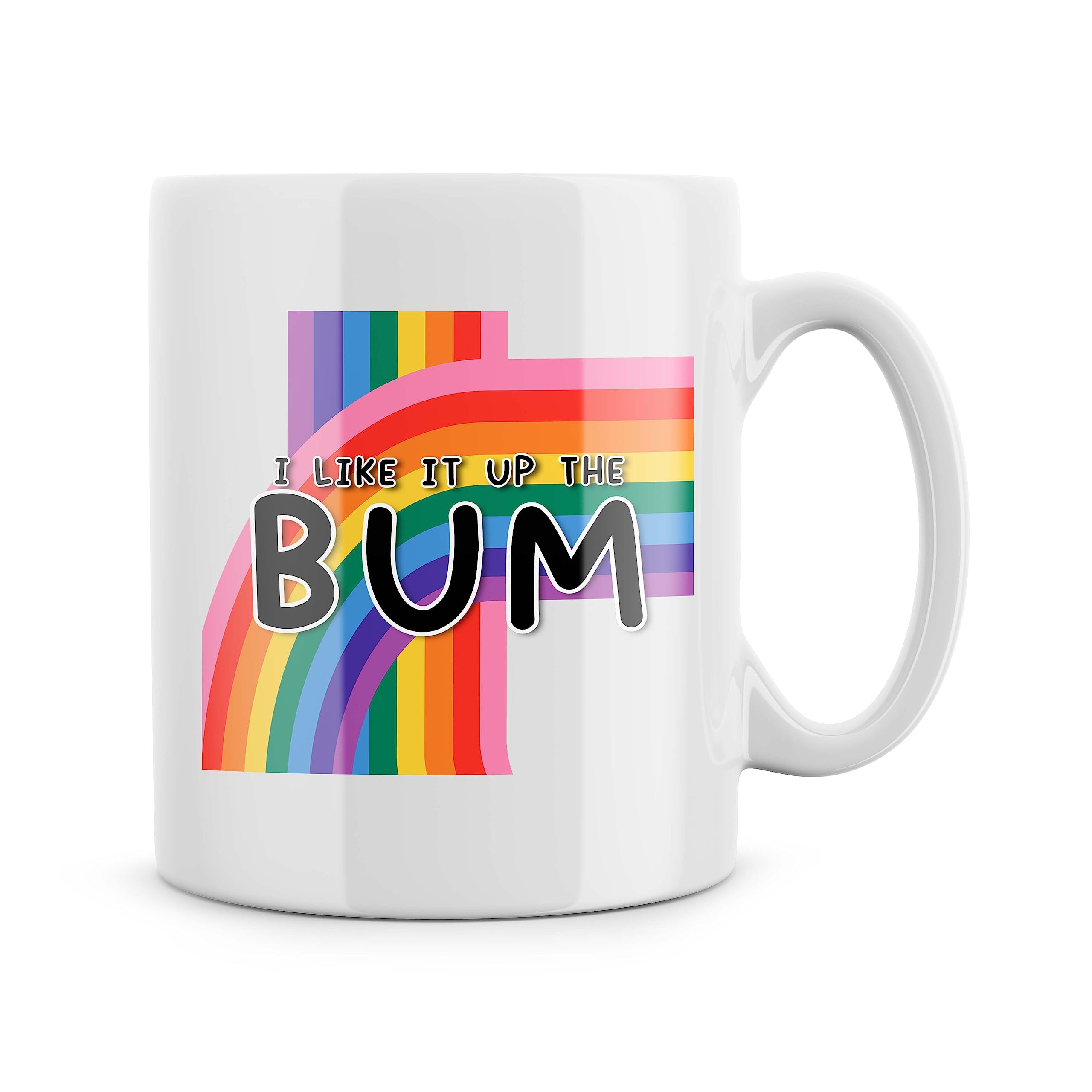 Rib ticklerz - Funny Mugs I Like It Up The Bum Gay Gifts Gay Bestie Best Friend Joke Gifts Hilarious Novelty Mugs LGBTQ Birthday Gifts Present Colleague - MG205