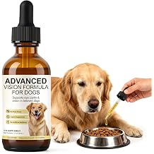 Advanced Vision Formula for Dogs, Liquid Eye Health Supplement with Lutein, Zeaxanthin & Astaxanthin, Supports Clear Vision & Comfort, Daily Dog Eye Care Drops, 30ml