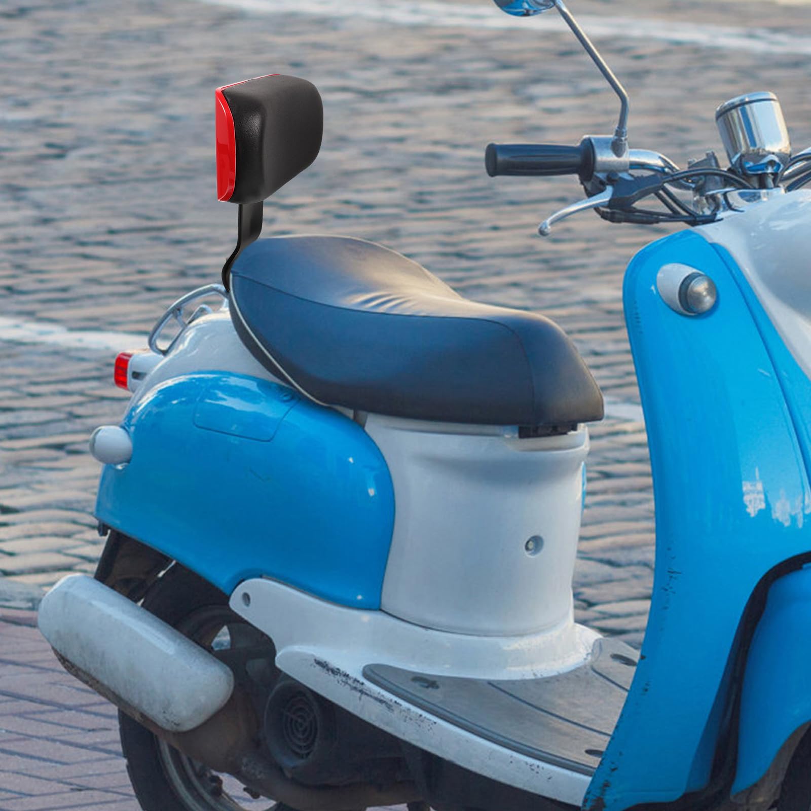 UKCOCO Schienale Posteriore per Bicicletta Elettrica, Poggiapiedi Ergonomico Cuscino Antiscivolo Imbottito, Supporto Sicuro per Sedile e Adulti per Uso Urbano e Viaggi