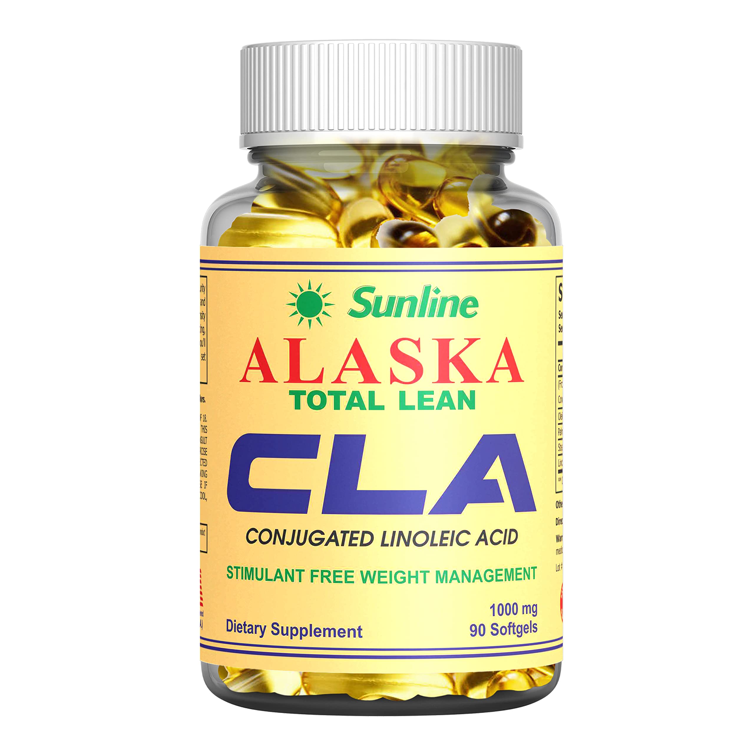 Sunline Alaska CLA | Total Lean | Conjugated Linoleic Acid | 1000 Mg | 90 Softgels