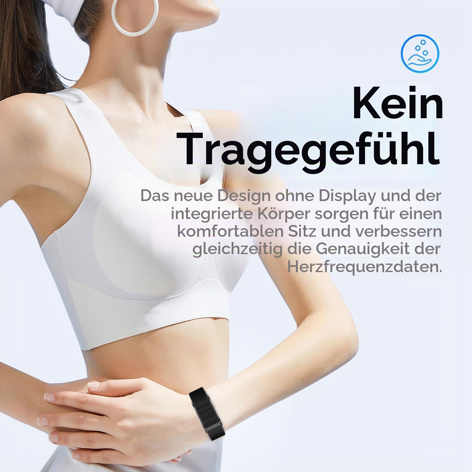 Denash Smart Health Wristband, Magnetisches Wearable Sport Fitness Tracker, Smart Armband mit Überwachung von Herzfrequenz, Schlaf, Blutsauerstoff, Mehr Als 120+ Sportmodi für Damen Herrn (Schwarz)