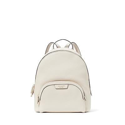 Kate Spade New York Hudson Pebbled Leather Medium Backpack Weekender/Overnight Luggage Parchment