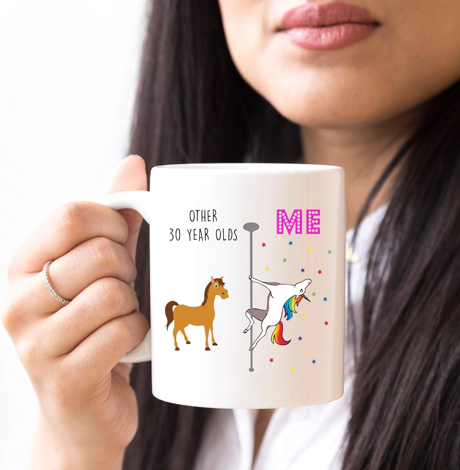 70% оƒƒ Dіѕсоunt YouNique Designs 40th Birthday Mug, 11 Ounces, Funny 40th Birthday Coffee Cup For Women, Unicorn Mug