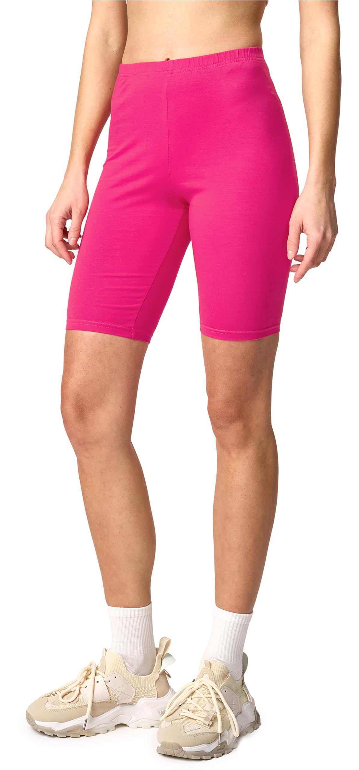 Merry Style Kurze Leggings Damen Shorts aus Baumwolle Komfortable Kurze Hose Radlerhose Ideal für den Alltag und Sportaktivitäten MS10-200