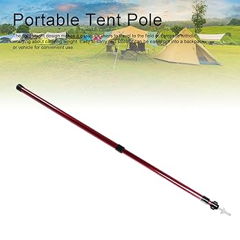 Amazon.co.jp: タープポール、タープ用テントポール、調節可能な