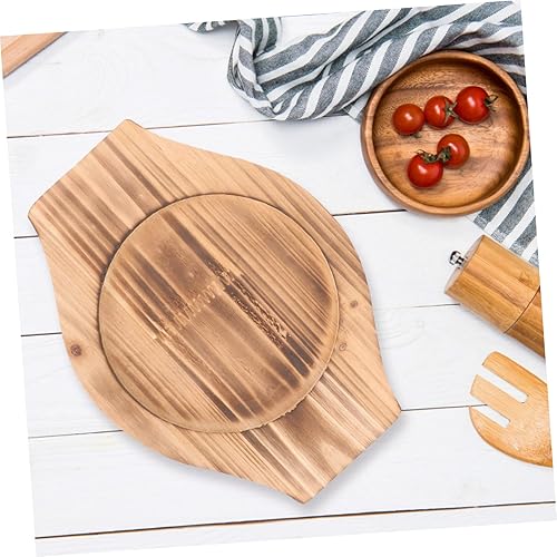 Miniatura 8 de Uonlytech Teppanyaki Bandeja cuadrada de madera underliner caliente Pot Place mat Cooking Bowl Trivet Hot Pot Holder fajita pan underliner Korean