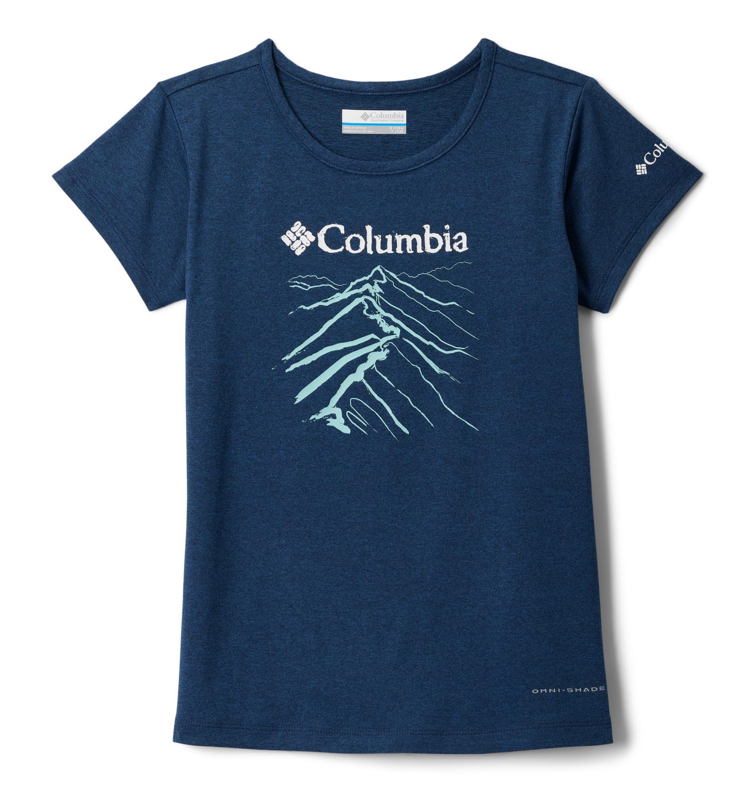 Columbia Kids Tech T-Shirt Girls Navy 13 Years