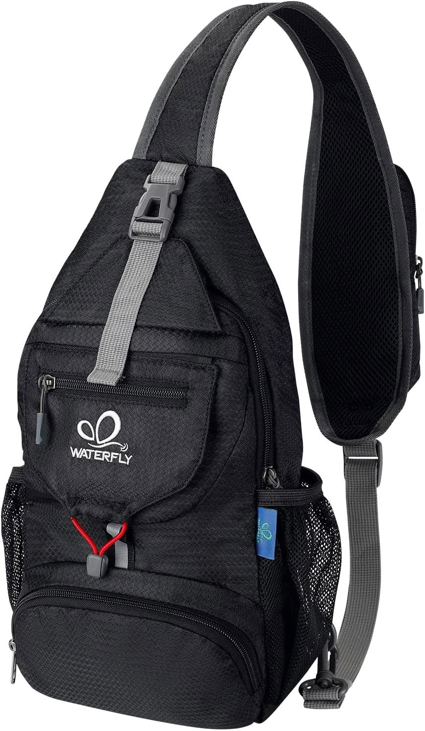 WATERFLY Packable Small Crossbody Sling Backpack Shoulder