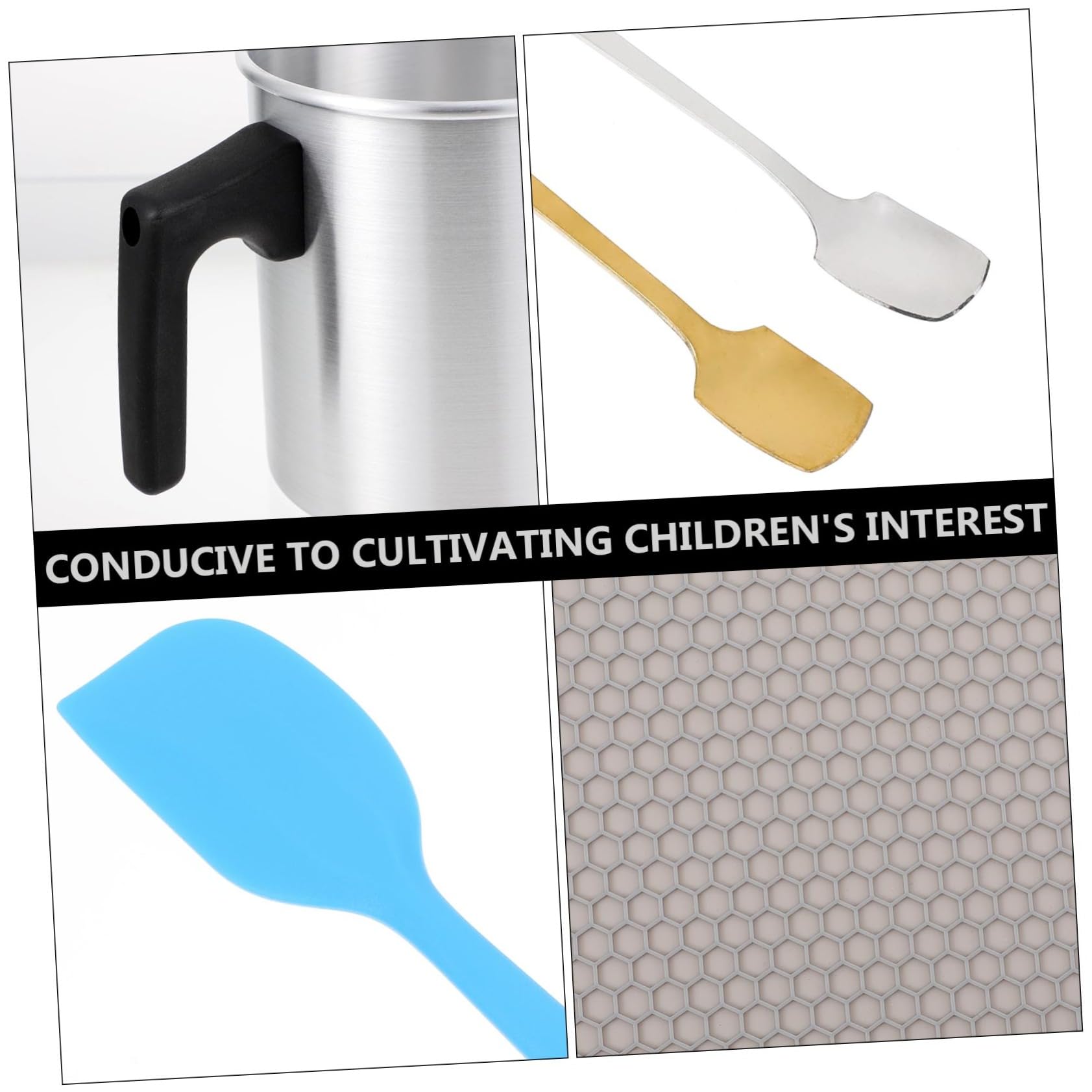 SHINEOFI Kit per Fabbricazione Candele Fai da Te in Acciaio Inox, Pentola per Colare Cera, Facile da Usare per Principianti, Occasioni Speciali Colore Casuale