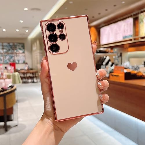 Miniatura 6 de Funda para Samsung Galaxy A52 con purpurina para mujeres y niñas, bonita funda protectora de goma delgada para Galaxy A52 5G (morado)