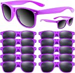 ASTARON Lunettes de soleil noires en vrac, 12 pack Lunettes de soleil pour Summer Beach Pool Mariage Anniversaire Fournitures de fête