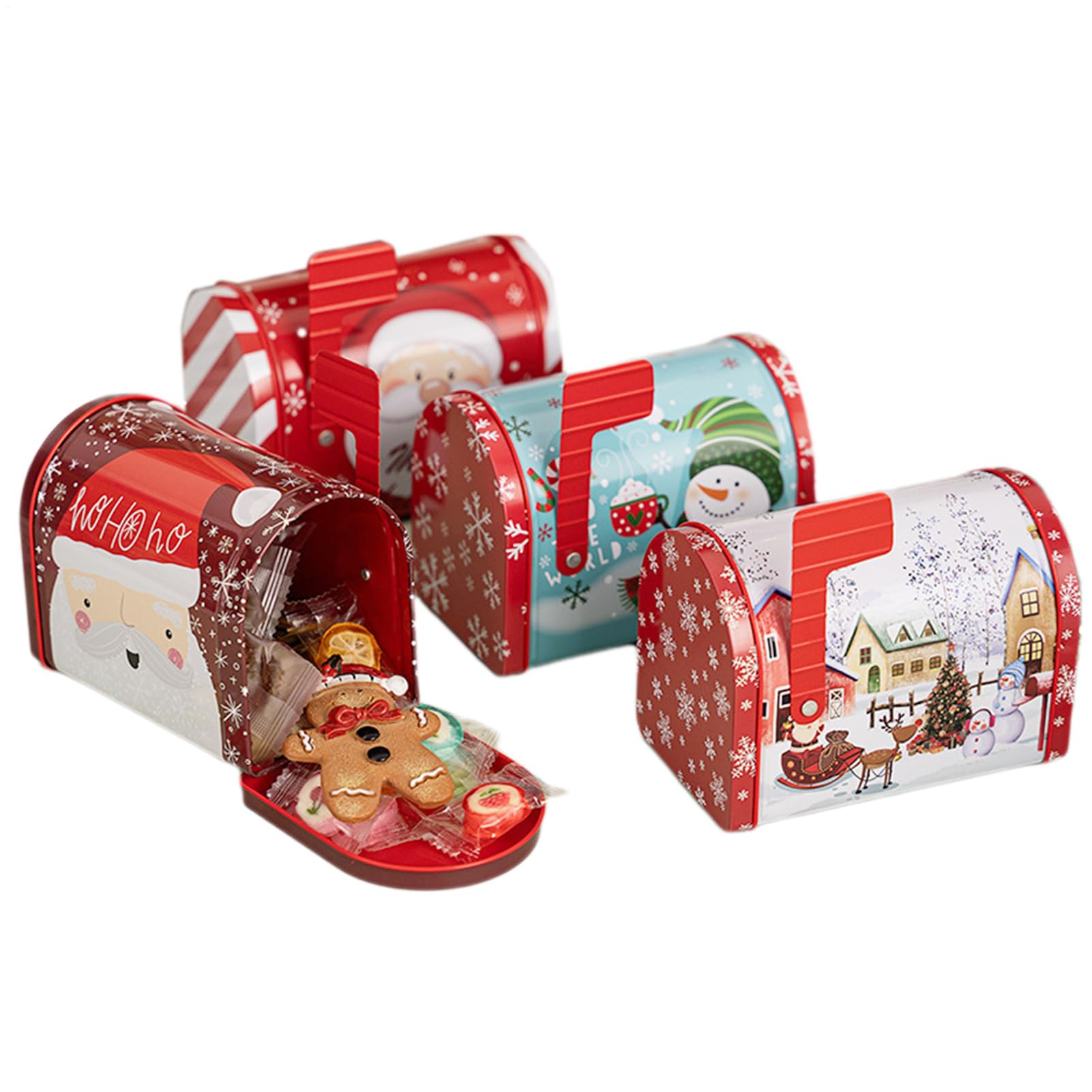 Boîte aux lettres de Noël en fer pour organiser vos bonbons de vacances