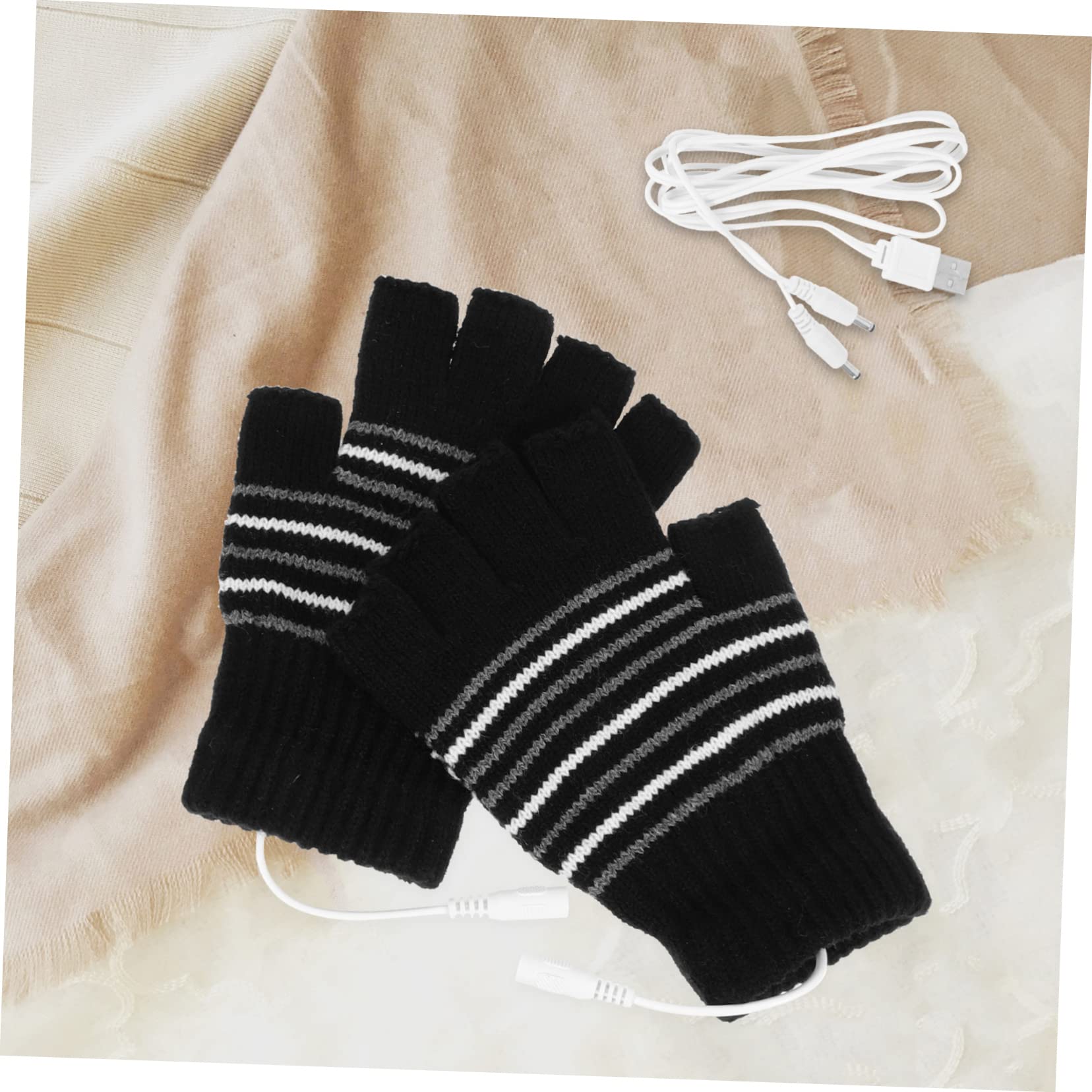 ibasenice Guantes Térmicos Calefactables USB para Invierno De Ajustables Y Lavables Guantes Eléctricos De para Actividades Protección Frío Viento para Esquí Y Senderismo