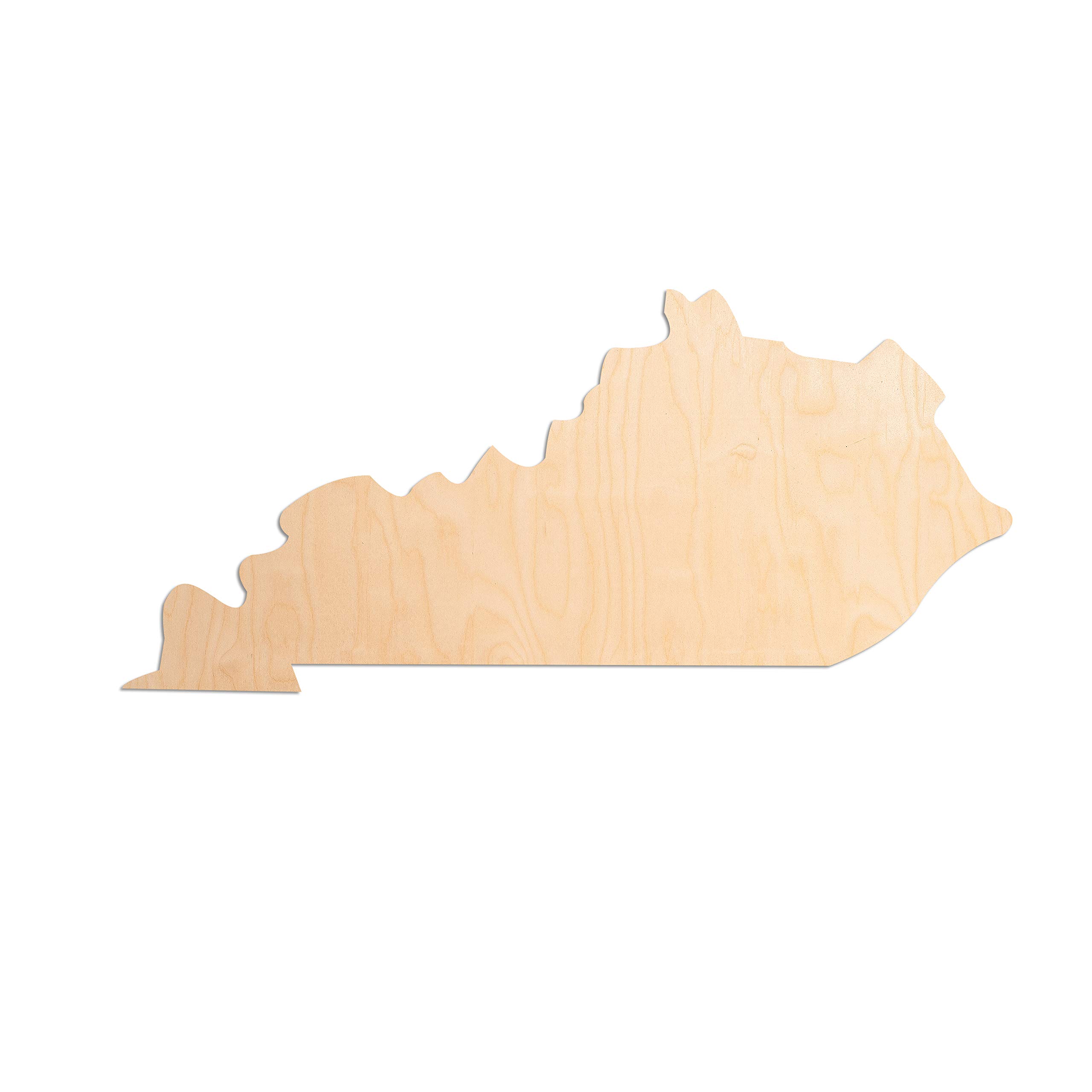 “Kentucky”, Unfinished State Wood Cutout Shape (Kentucky)