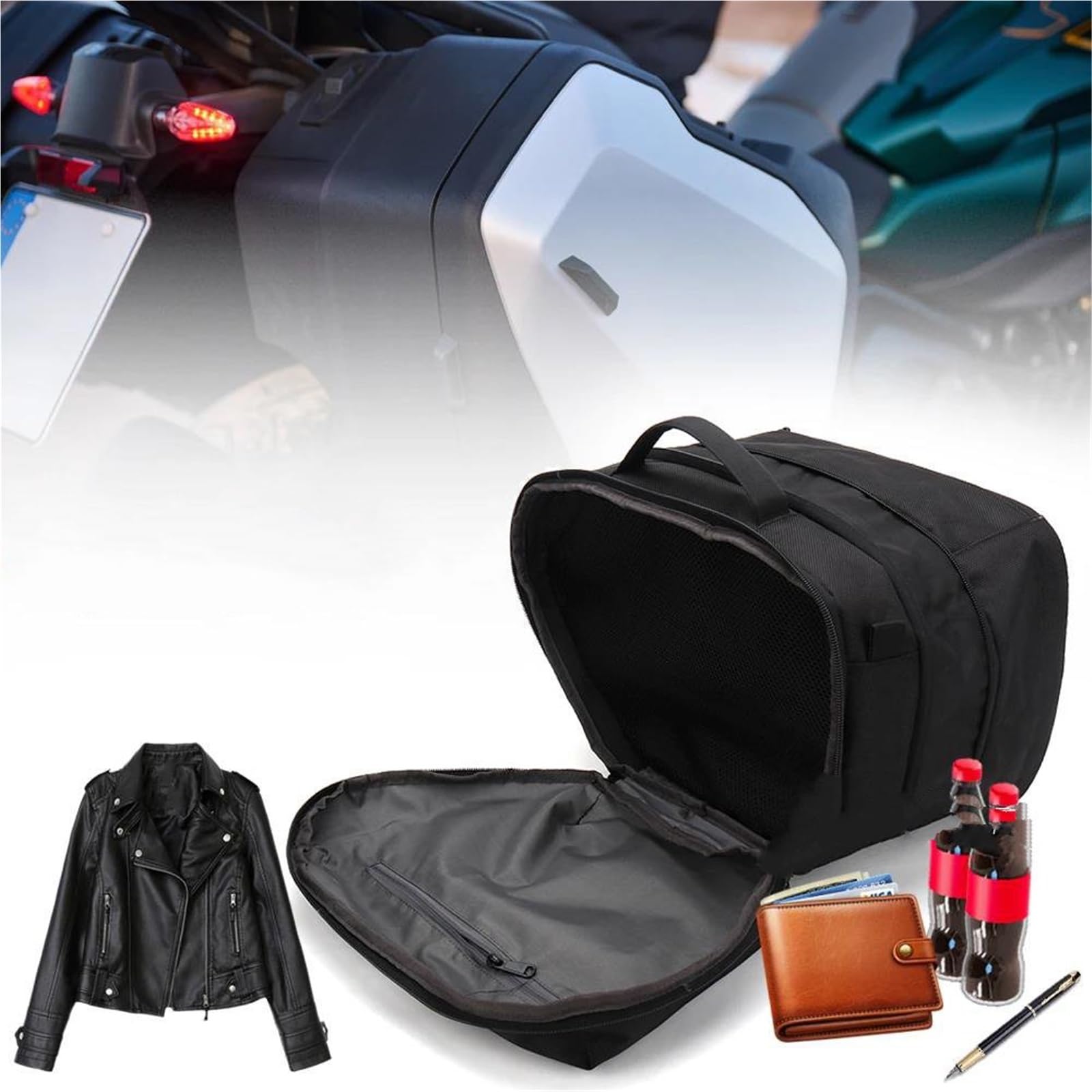 Tasca Interna/borsa Portabagagli Laterale Nera Per Accessori Moto Per R 1300 GS 2023-2024(Right)