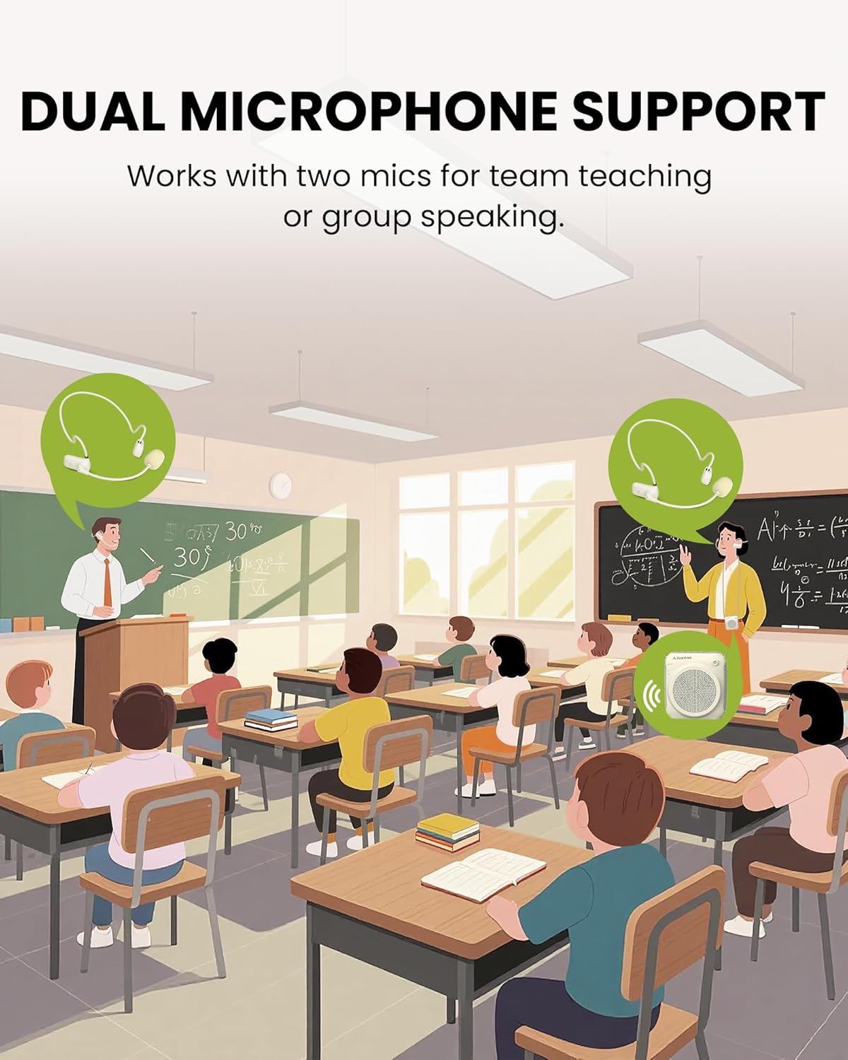 Avantree VoxAmp Lite – Wireless Voice Amplifier with Headset Microphone for Teachers, Bluetooth 6.0 & USB Playback, 15W Clear Sound, 15H Battery, Portable Pa Speaker for Fitness Coaching, Classroom - Image 5