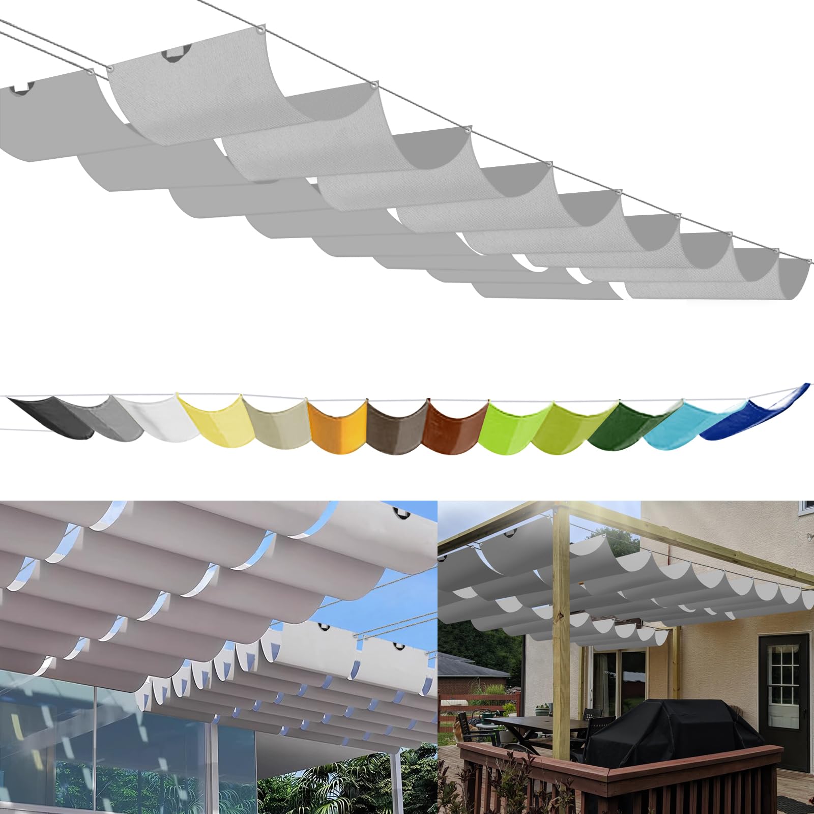 Voile d'ombrage rétractable 0
