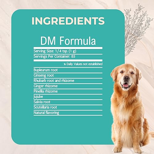 Miniatura 3 de Alivio degenerativo de mielopatía para perros DM, extracto de hierbas granulares naturales (8.82 oz)
