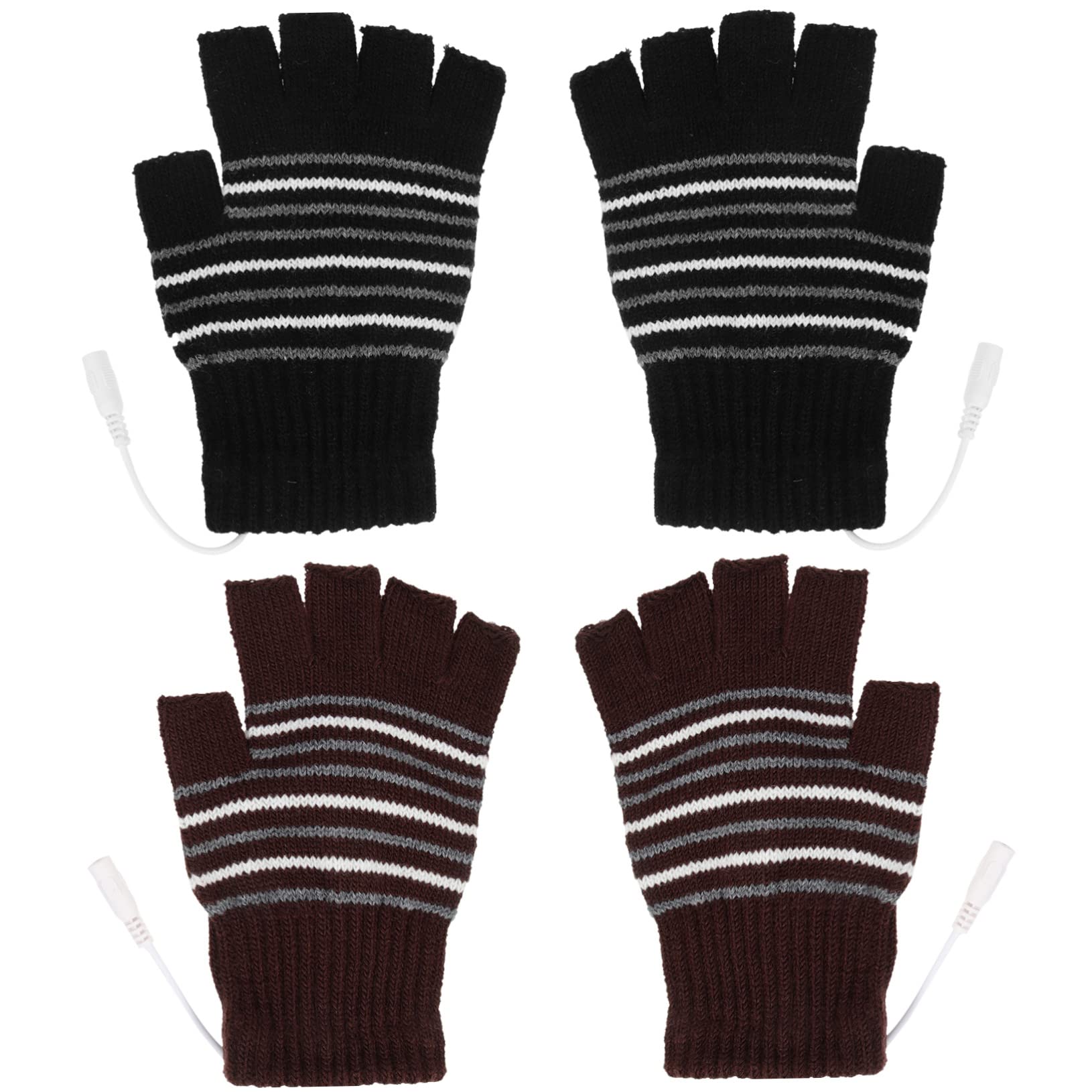 ibasenice Guantes Térmicos Calefactables USB para Invierno De Ajustables Y Lavables Guantes Eléctricos De para Actividades Protección Frío Viento para Esquí Y Senderismo