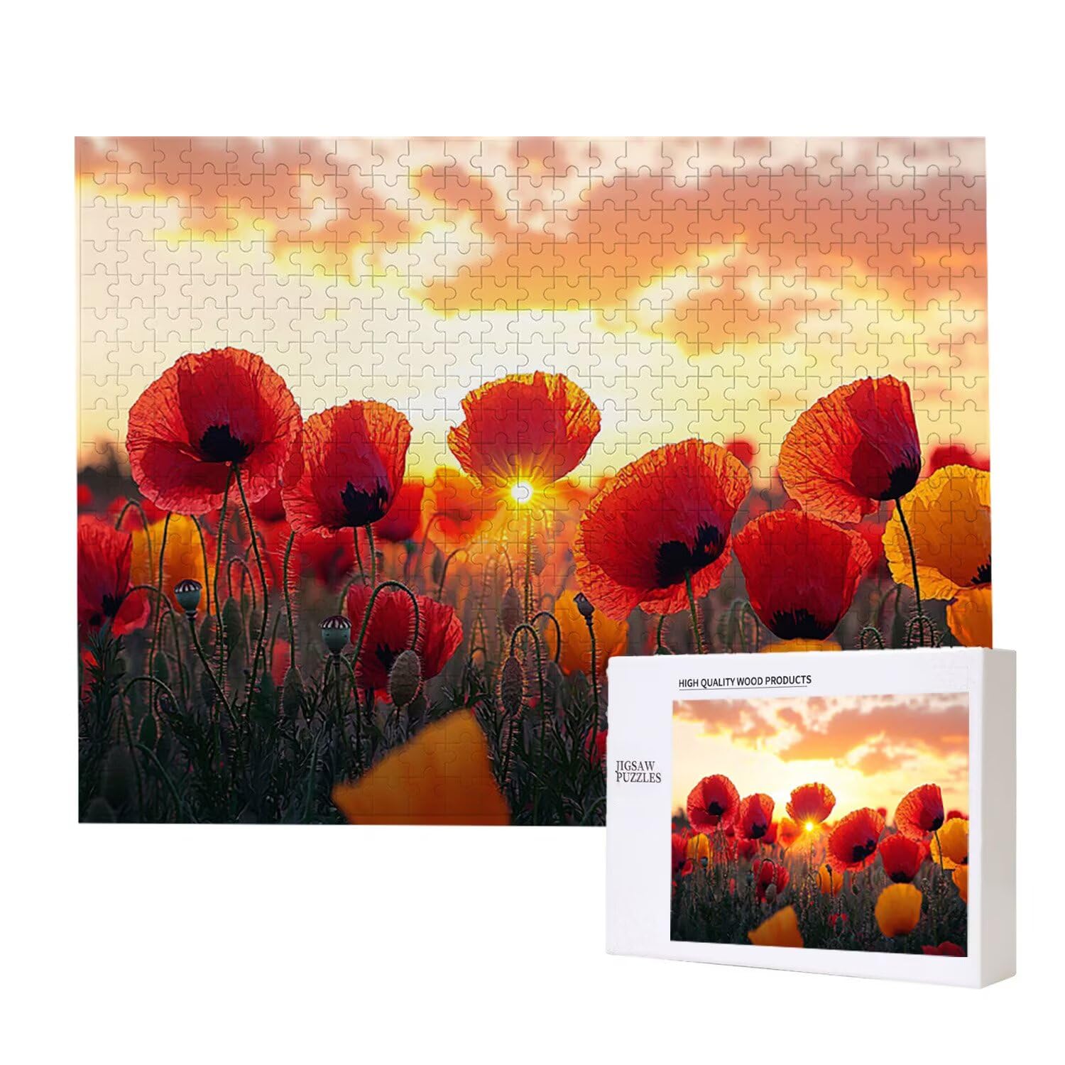 4000 sztuk puzzli, kwiaty maku4000 sztuk puzzli dla dorosłych, prezent rocznicowy, prezent świąteczny, dekoracja domu, zapobieganie degeneracji mózgu u osób starszych v-942