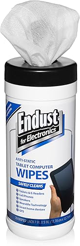 Endust For Electronics Toallitas limpiadoras de pantalla, toallitas para limpieza de superficies electrónicas, para tableta, lector electrónico,